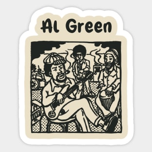 al green ll reggae jammin Sticker